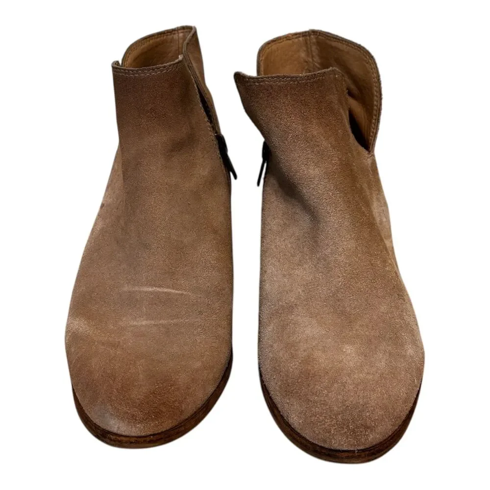 Splendid Hamptyn Suede Leather Ankle Boots Tan Beige Size 9